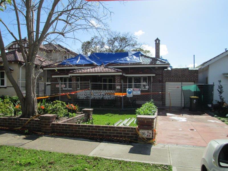 renovation of first-floor terrace before photo